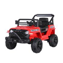 Carrinho Elétrico Infantil Mini Jipe 12V Maxi Toys Vermelho