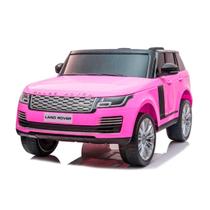 Carrinho Elétrico Infantil Mini Land Rover Rosa 2 Lugares Motorizado Menina 24V