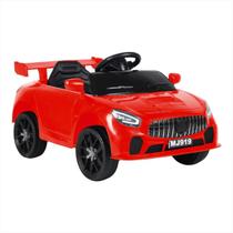 Carrinho Elétrico Infantil Motor 12V Vermelho Controle 2Em1