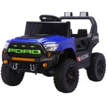 Carrinho Elétrico Jipe Trail Boss 12V BANGTOYS Azul