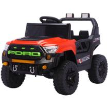 Carrinho Elétrico Jipe Trail Boss 12V BANGTOYS Vermelho