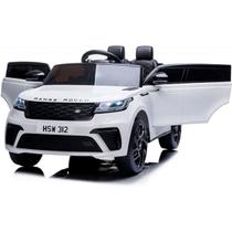 Carrinho Elétrico Masculino/Feminino Infantil Land Rover Velar Branco Com Led Luzes MP3 Farol SD Controle Remoto Carrinho Elétrico Masculino/Feminino Infantil Land Rover Velar Branco Com Led Luzes MP3 Farol SD Controle Remoto