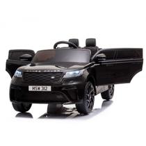 Carrinho Elétrico Masculino/Feminino Infantil Land Rover Velar Preto Com Led Luzes MP3 Farol SD Controle Remoto