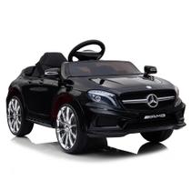 Carrinho Elétrico Mercedes Luxo 12v Preto Controle Som Luz - Bang Toys