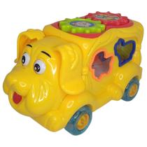 Carrinho Elétrico Musical Infantil Com Peças De Animais Educativo - 0801-B