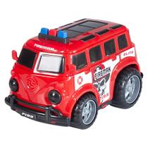 Carrinho Elite Van Policia/bombeiro/ambulancia Unitário 20 Cm - Bs Toys