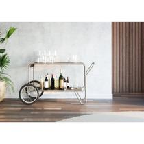 Carrinho em Aço para Sala de Jantar Caraíva