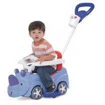 Carrinho Empurrador Infantil Rino Baby Car Menino Mercotoys 2 EM 1