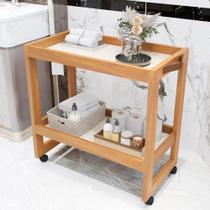 Carrinho Estante Multiuso Organizador ORFEU Mesa de Apoio Auxiliar com Rodinha Rodízi Armário Móvel