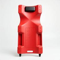 Carrinho Esteira para Mecânico com Encosto Vermelho 6 Rodas Reforçadas e Capacidade de 150kg - Feron Ferramentas