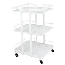 Carrinho Esteticista OmySalon Carrinho Utilitário com Rodas Branco Carrinho Esteticista OmySalon Carrinho Utilitário com Rodas Branco