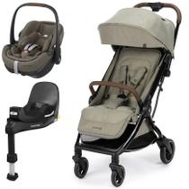 Carrinho Eva³ Luxe Twillic Truffle Trio Isofix 360 Maxi Cosi