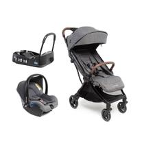 Carrinho Eva3 Travel System com Bebê Conforto e Base veicular Maxi Cosi