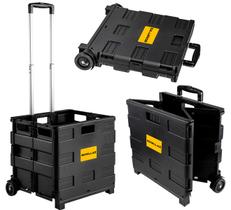 Carrinho Feira Multiuso Dobrável Alça Telescópica 45 Litros