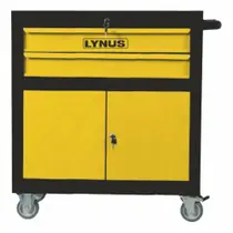 Carrinho Ferramentas Fechado 2 Gavetas e Portas - Lynus