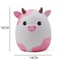 Carrinho fofo resistente a quedas de vacas em PVC Coin Bank para crianças Carrinho fofo resistente a quedas de vacas em PVC Coin Bank para crianças