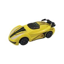 Carrinho Formula Turismo com Som e Luzes Amarelo - Candide Carrinho Formula Turismo com Som e Luzes Amarelo - Candide
