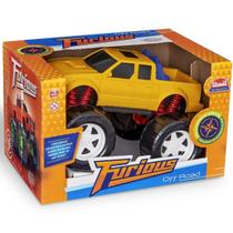 Carrinho Furious Pick-Up Off Road Rodas Gigantes 31cm