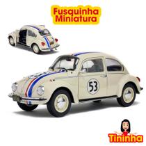 Carrinho Fusca 53 Fricção Abre Porta Capô Herbie Fusquinha Colecionador Ferro