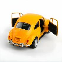 Carrinho Fusca Amarelo - carrinho coleção - carrinho brinquedo