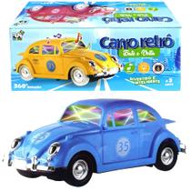Carrinho Fusca com Sons e Luzes 3D Bate e Volta e Gira 360º Carrinho Fusca com Sons e Luzes 3D Bate e Volta e Gira 360º
