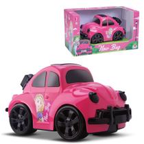 Carrinho fusca new bug rosa brinquedo infantil princesa - Orange Toys