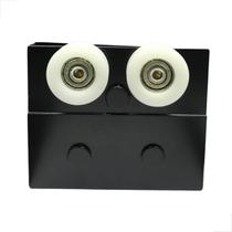 Carrinho G1122P Para Piso Porta De Correr De Vidro Preto Carrinho G1122P Para Piso Porta De Correr De Vidro Preto