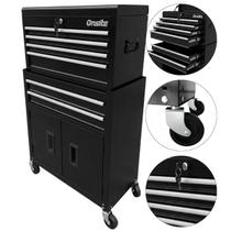 Carrinho Gabinete Fechado Para Ferramentas Com 6 Gavetas Preto e Cinza (O326424) - Onsite Carrinho Gabinete Fechado Para Ferramentas Com 6 Gavetas Preto e Cinza (O326424) - Onsite
