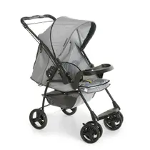 Carrinho Galzerano Milano Reversível Cinza para Bebês até 15 kg Carrinho Galzerano Milano Reversível Cinza para Bebês até 15 kg