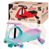 Carrinho Gira Gira Car Com Luz Led Nas Rodas, Rolimã, Infantil, Menino, Menina, Unissex, Passeio