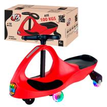 Carrinho Gira Gira Car Rolimã Infantil 100Kg Luzes Vermelho Carrinho Gira Gira Car Rolimã Infantil 100Kg Luzes Vermelho