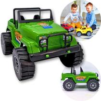 Carrinho Grande de Brinquedo Jeep 4x4 Off Road Trilha Verde