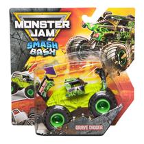 Carrinho Grave Digger 1:64 - Monster Jam Smash & Bash