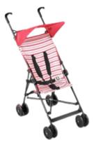 Carrinho Guarda Chuva Navy Multikids Baby Cinza Com Rosa Cinza com rosa / Cinza Com Rosa