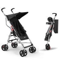 Carrinho Guarda-Chuva Pocket 6M - 15kgs Preto Multikids Baby - BB327 + Book