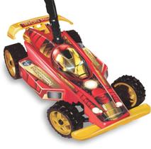 Carrinho Hand Car Homem de Ferro haste para empurrar IronMan - Líder - Líder Brinquedos