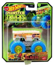 Carrinho Hot Wheels 5 Alarmes Caminhão Monstro que Brilha no Escuro 1:64 Carrinho Hot Wheels 5 Alarmes Caminhão Monstro que Brilha no Escuro 1:64