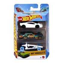Carrinho Hot Wheels Brinquedo Surpresa - 3 Embalagens com 1 Unidade