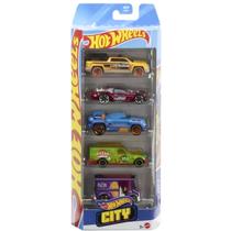 Carrinho Hot Wheels City Pack Com 5 unidades - Mattel