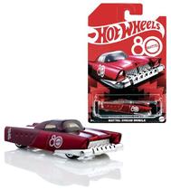 Carrinho Hot Wheels Dream Mobile Edição Comemorativa 80 anos Vermelho - Escala 1/64 Mattel - JGF64