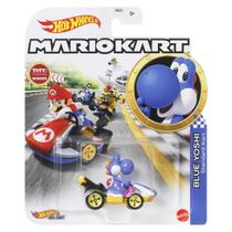Carrinho hot wheels mario kart blue yoshi new - mattel grn23/gbg25 Carrinho hot wheels mario kart blue yoshi new - mattel grn23/gbg25
