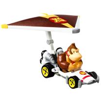 Carrinho Hot Wheels Mario Kart Carros C/ Glider GVD30 Mattel