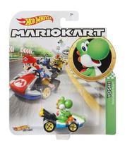 Carrinho Hot Wheels Mario Kart Yoshi Standard Kart Novo