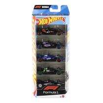 Carrinho Hot Wheels Mini Fórmula 1 JGF58 Sortido - Embalagem com 5 Unidades