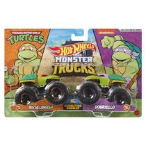Carrinho HOT Wheels Monster TRUCK Michelangelo X Donatello Mattel FYJ64