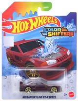 Carrinho Hot Wheels Muda de Cor Color Shifters Mattel 1/64 Nissan Skyline GTR R32