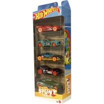 Carrinho Hot Wheels Pack 5 Stunt Track 2025 Jbj181 Mattel