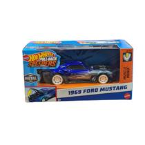 Carrinho hot wheels pull-back speeders metal 1969 ford mustang - mattel hwh51/hpr70 Carrinho hot wheels pull-back speeders metal 1969 ford mustang - mattel hwh51/hpr70