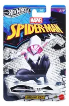 Carrinho Hot Wheels Silver Série Spider Gwen Ground-F Mattel