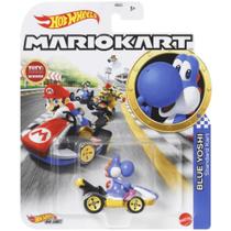 Carrinho Hot Wheels Yoshi Blue Mariokart - Mattel